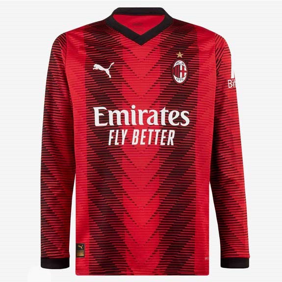 Thailande Maillot AC Milan Domicile ML 2023-24